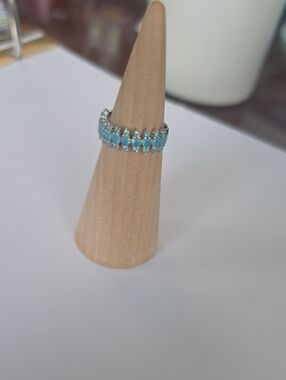 BP _The Sterling Club-Blue Gemstone Rhodium Ring
